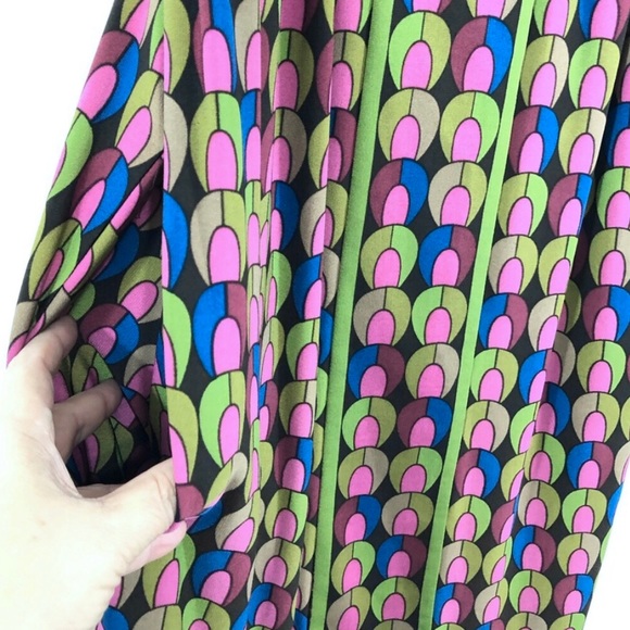 MAGGY LONDON Petites Multicolor Dress Stretch Sz 6P - Picture 7 of 8